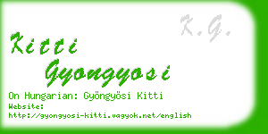 kitti gyongyosi business card